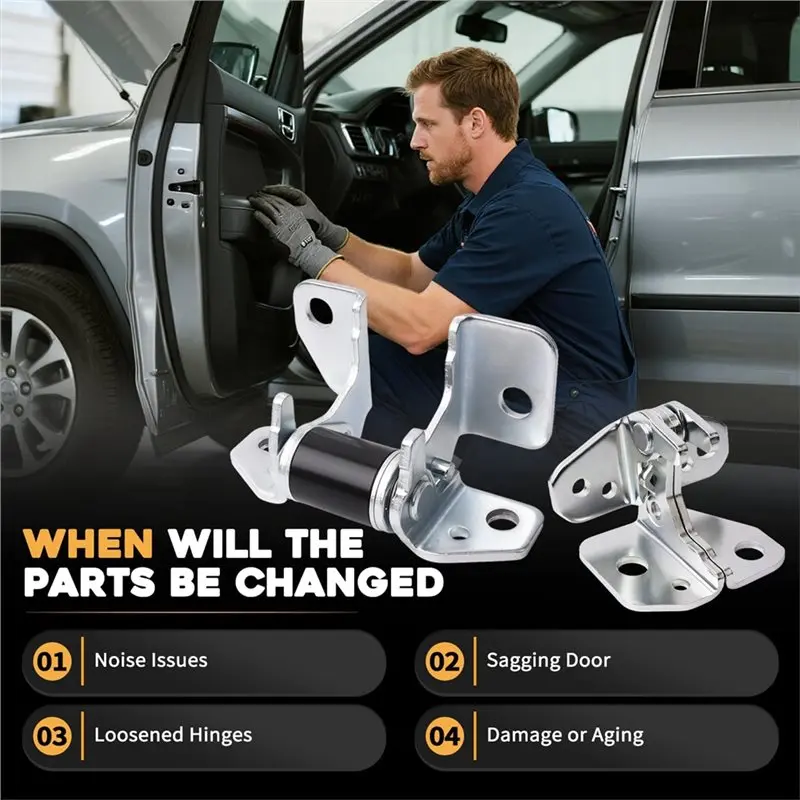 NEW HOT In Stock-For Jeep Grand Cherokee WK2 Durango 13-23 2PCS Upper+ Lower Left Side Front Door Hinge 55113665AI 55113661AC Fo