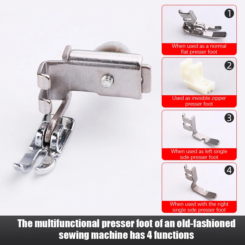 Sewing Machine Presser Foot Universal Sewing Machine Accessories Invisible Zipper Left And Right Unilateral Presser Foot