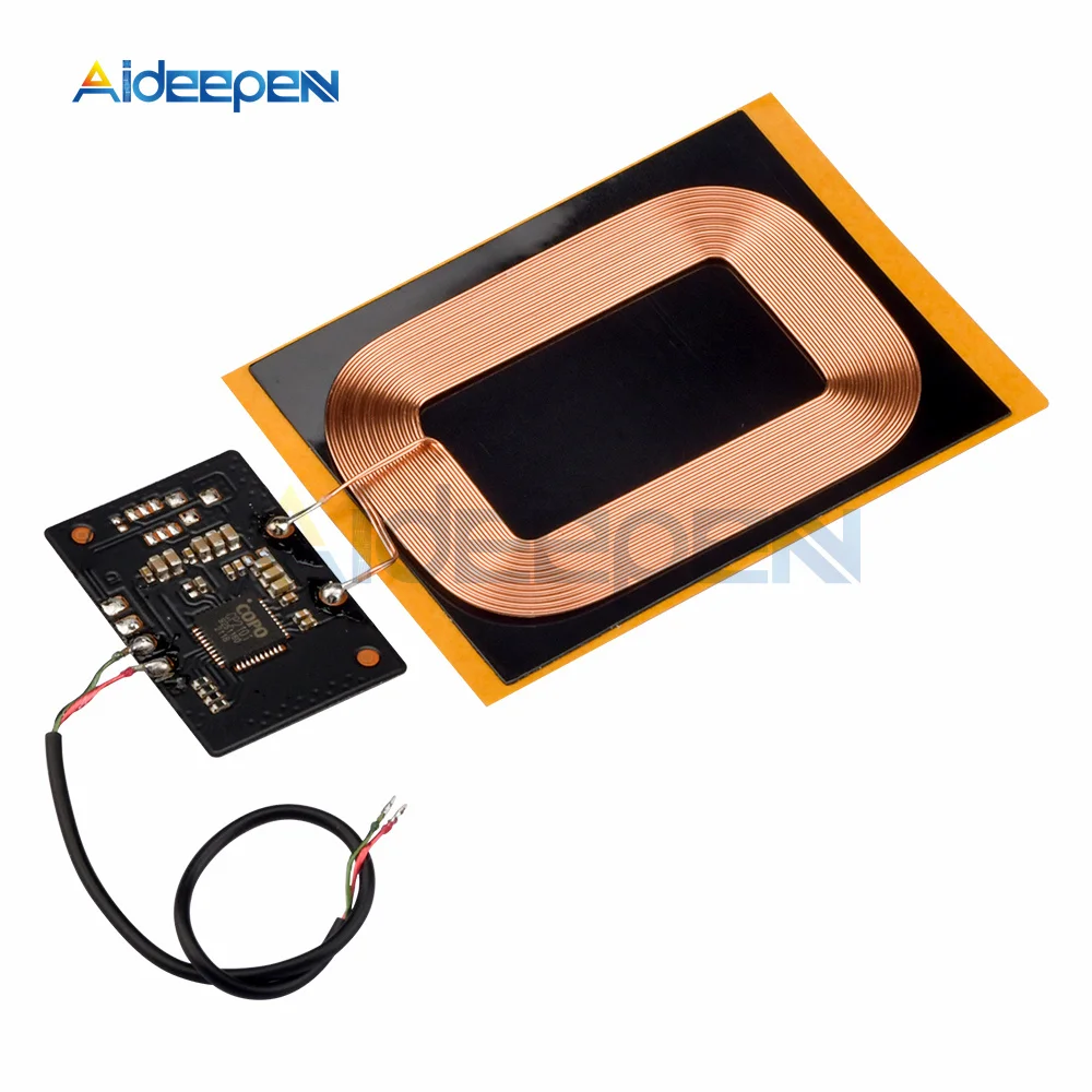 DIY Qi-Standard-Ladeempfängermodul für kabelloses Laden, Leiterplatte, DIY-Spule für Telefon, für Akku, 5 V, 1,5 A, schnelles Ladegerät. – Detail 5