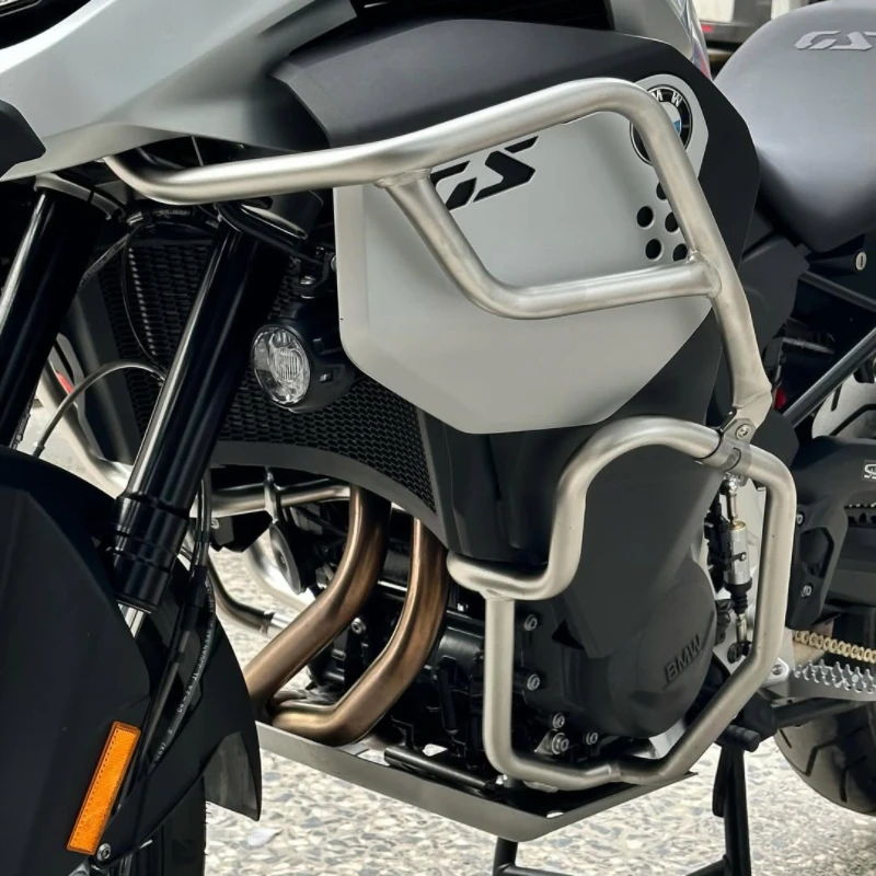 

Stainless 304 Steel Upper Engine Guard Bumper Crash Bar Frame Protector For BMW F900GS ADV F 900GS Adventure