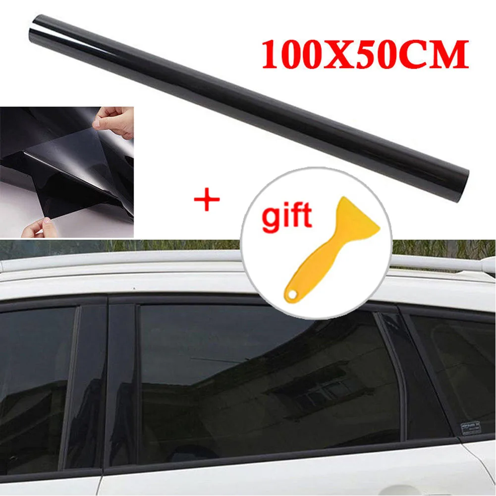 

Foil Decal 5% VLT Vehicle Anti Glare Roll Sticker Anti-Fading Anti Scratch Van 100x50cm Glass Car Polyester Window TINT