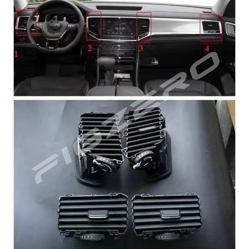 3CG819703 Genuine Instrument Panel Air Conditioning Outlet Paddle Rear Air Outlet Louver for Volkswagen Teramont 2017-2020