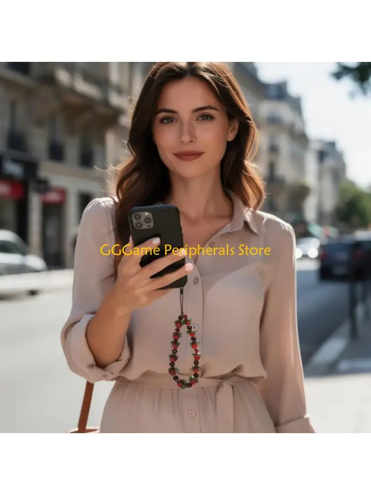 

U55B Vibrant Red PVC Phone Lanyard with Quick On Design for Secure Comfortable Carry Everyday