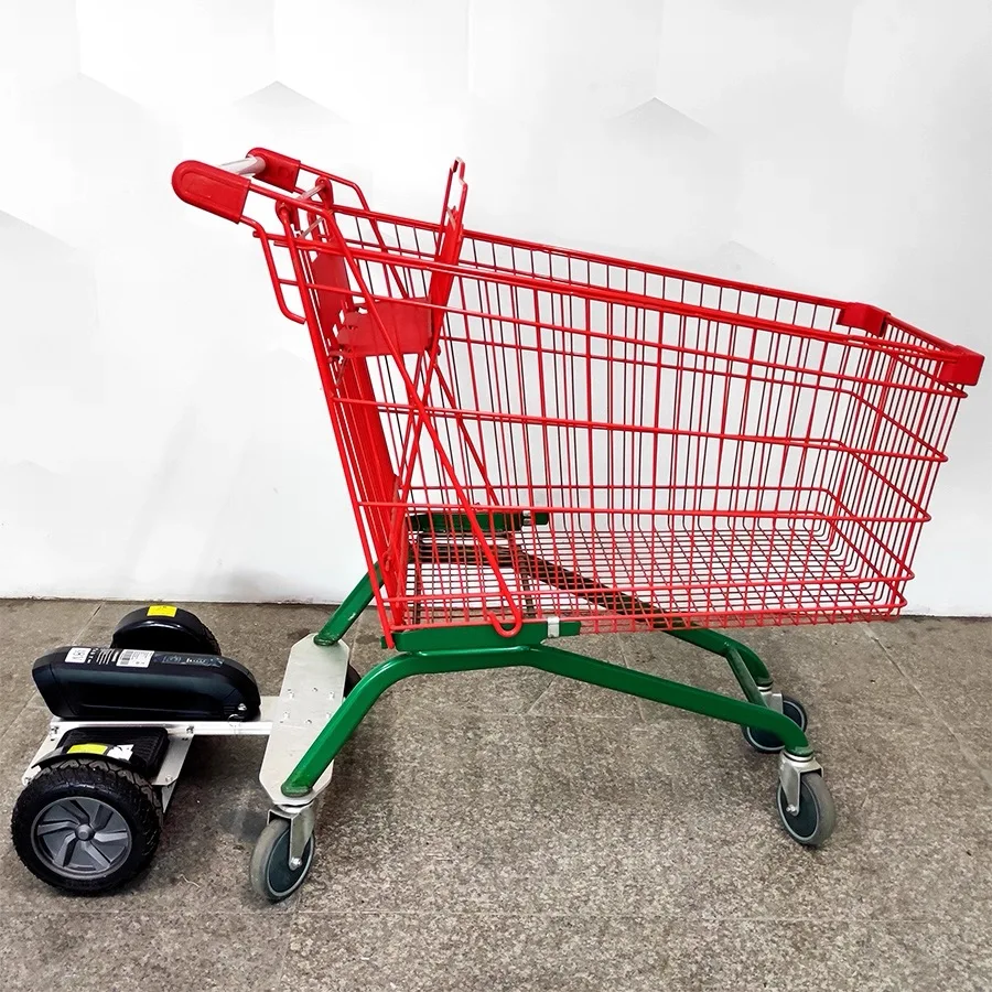 

Инновационная электрическая тележка для покупок с индукционным датчиком, многофункциональная, подходит для супермаркетов, складов, семей, гибкая в использовании.