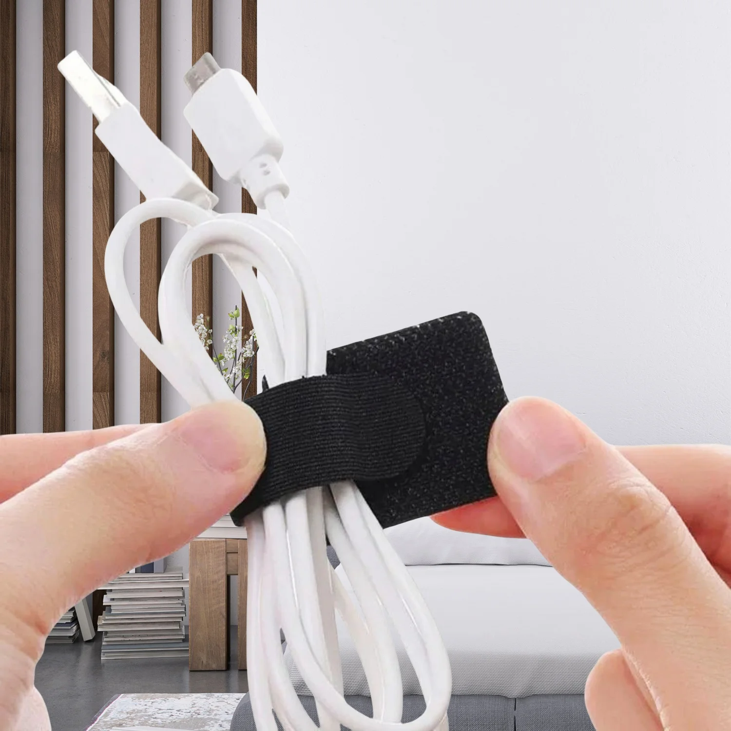 Self-adhesive Cable Organizer Ties Data Cord Charing Line Organizer Strap Desk Wire Kitchen Household Appliances Management Tape