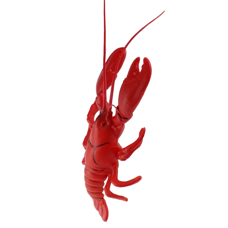 4Pcs 12 X 5 Inch Big Fake Lobster Model For Dispaly Artificial Marine Animals Decoration