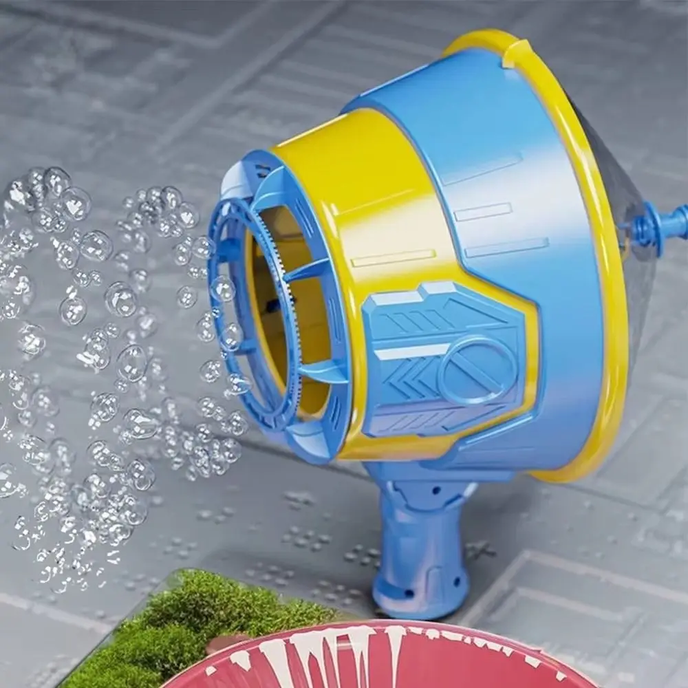 เครื่องเป่าฟองสบู่แบบมือถือ ฟองต่อเนื่อง สร้างสรรค์ รูพรุน หลายรู เครื่องเป่าฟองสบู่แบบอินเทอร์แอคทีฟ เครื่องทำฟองสบู่สำหรับเล่นกลางแจ้ง