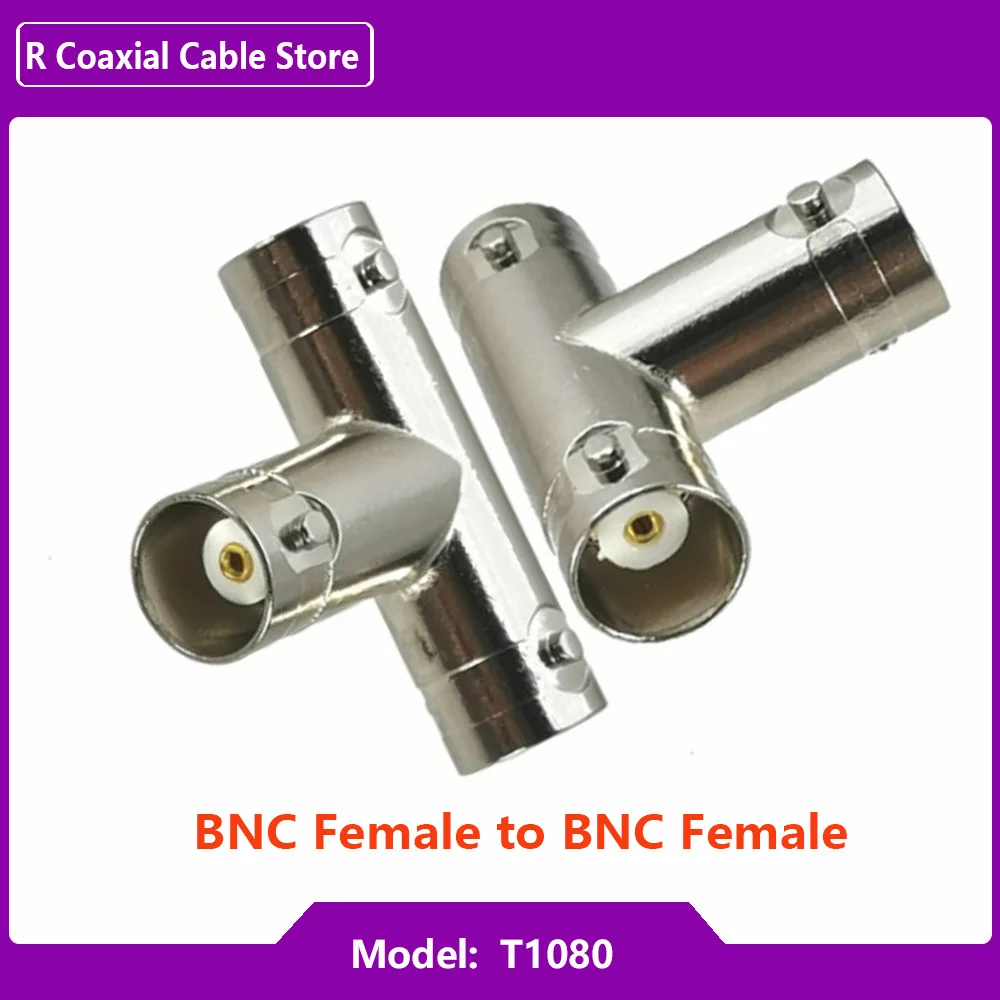 BNC para conector fêmea macho BNC, Q9 Jack Plug, 3 Way 4 Way, Tipo TL Y, Coaxial RF, Adaptador coaxial, Kit de teste Latão cobre