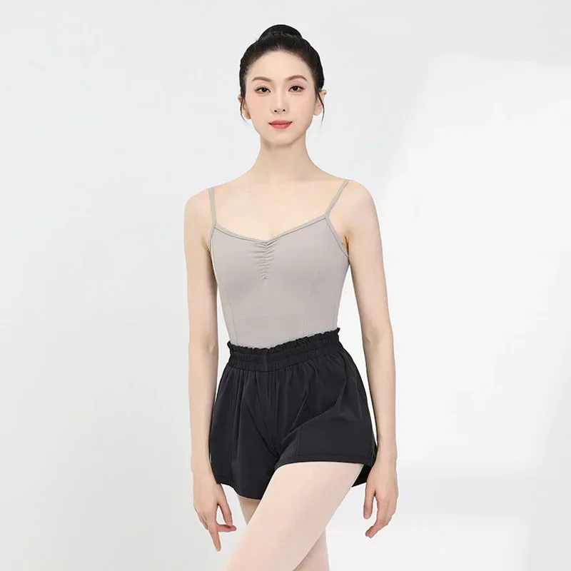 Ballet Dance Short Pants Adult Daily Comfortable Outdoors Practice Dancing Clothes Simple Modern Dance High Waist Dance Pants