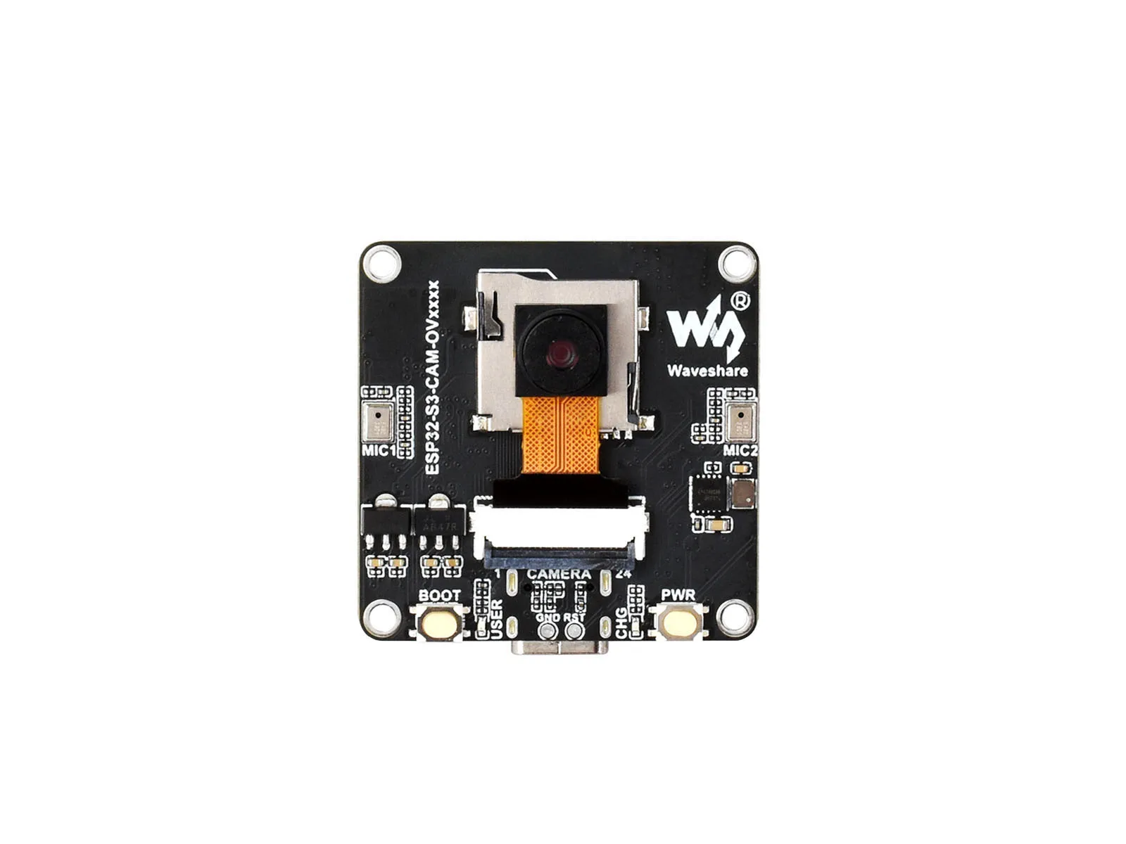 

ESP32-S3 AIoT Camera Development Board,Supports Connecting External Display, Image Capture/Recognition/AI Speech Interaction