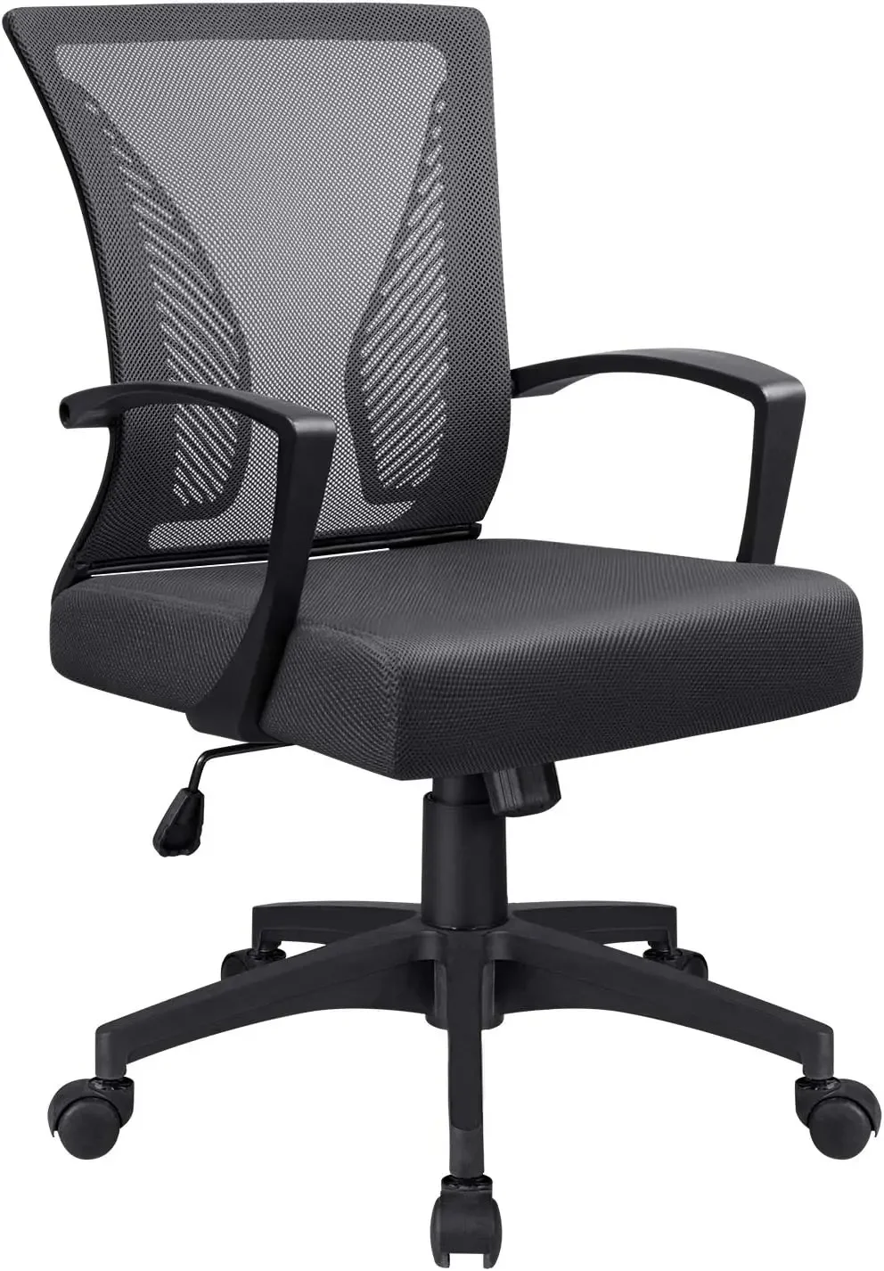 Office Chair Home Office Desk Chair Mid Back Mesh Desk Ergonomic Lumbar Support Computer Swivel Rolling Task Chair