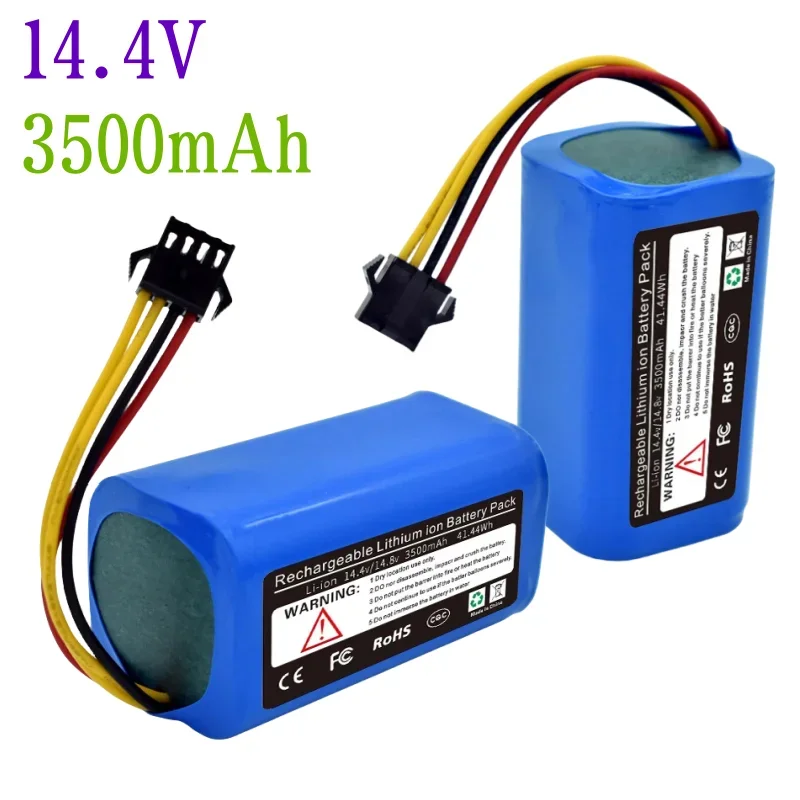 14.4V/14.8V 3500mAh Battery for Haier Robot Xshuai HXS-C3 Robot Vacuum Cleaner Sweeper Li-ion 18650 Replacement