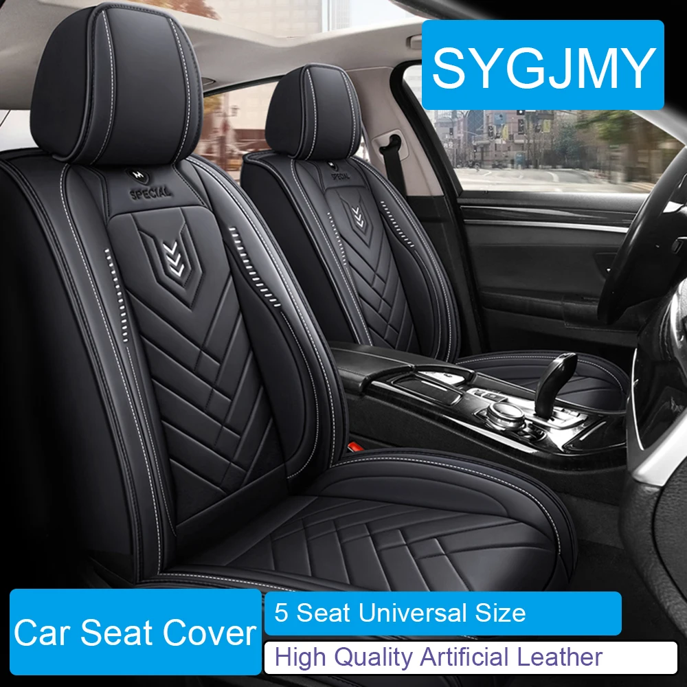 5 Seat PU Leather Car Seat Cover for Opel Astra Insignia Corsa PEUGEOT 206 207 208 308 2008 3008 Lexus ES RX CT Car Accessories
