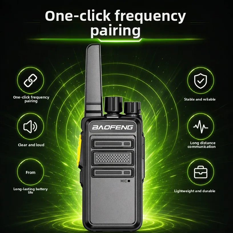 Baofeng BF888S‑V12D Handheld Walkie‑Talkie Mini High‑Power One‑key Copy Frequency Transceiver for Security Worksite