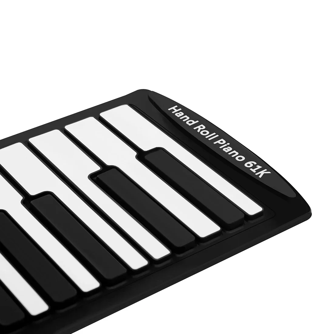 61 Keys Mini Roll Up Piano Silicone Portable Foldable Soft Keyboard Electronic Piano Black White Musical Instrument For Gifts