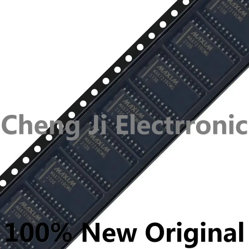 5PCS/LOT MAX7219CWG+T MAX7219EWG+T SOP24 LED display driver chip