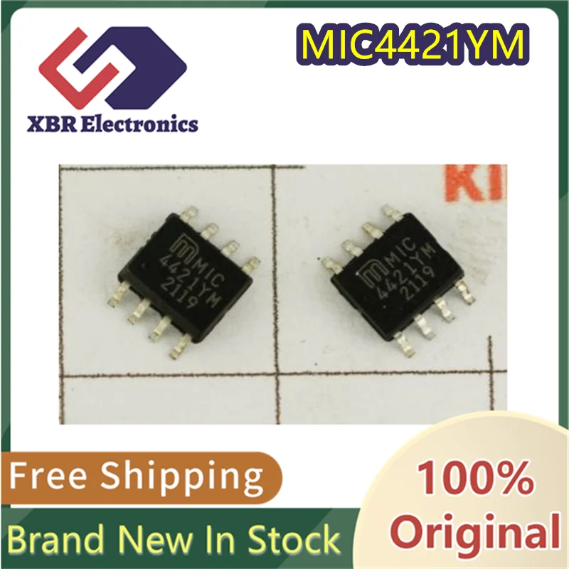 

(5/50 pieces) 4421YM MIC4421YM MIC4421 SOP-8 driver chip IC bridge driver new original authentic spot free shipping