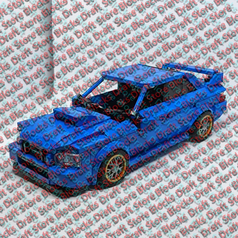 Speed Racing Car Model MOC Building Bricks WRX STI Rally Racing Modular Technology  Holiday Gifts Assemble Toys Suit QWERT