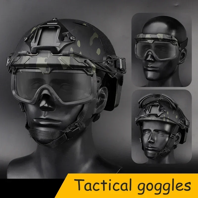 Tactical Glasses Windproof Protective Hunting Shooting Training Goggles Safety Aitsoft Paintball Combat Clear Goggles