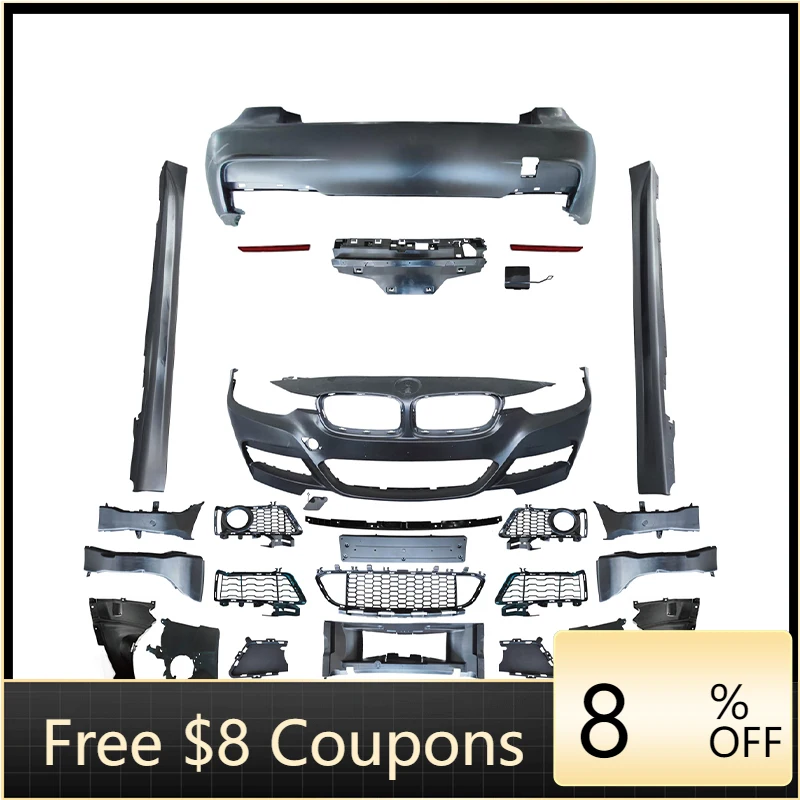 

Высококачественная модификация автомобиля MT M Sport Body Kit M Tech, передний бампер, задний бампер, комплект кузова для 3 серии F30 2012-2019