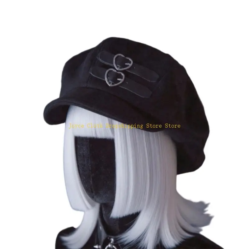 القبعات اليدوية سحابة للجنسين قبعة الرسام للفتيات قبعة أجرة داكنة للترفيه في الهواء الطلق قبعة حديثة الملحقات 10CD #5