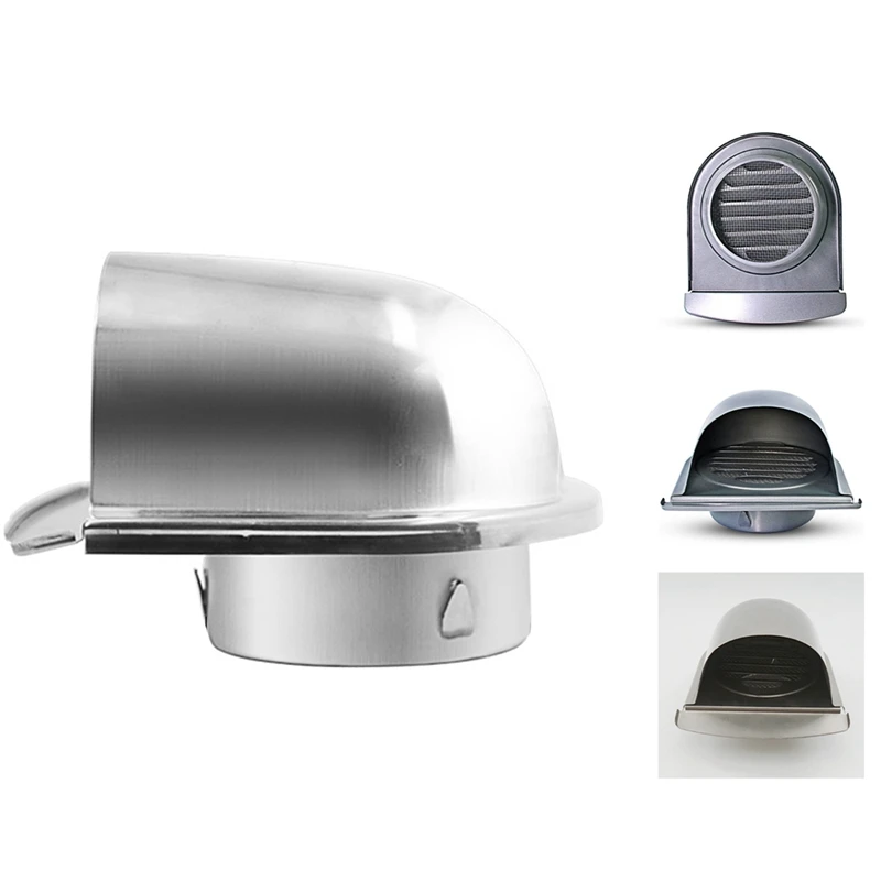 

Waterproof Stainless Steel Vent Vent Hood Anti-Corrosion Exhaust Extractor For Wall Air Outlet Cover