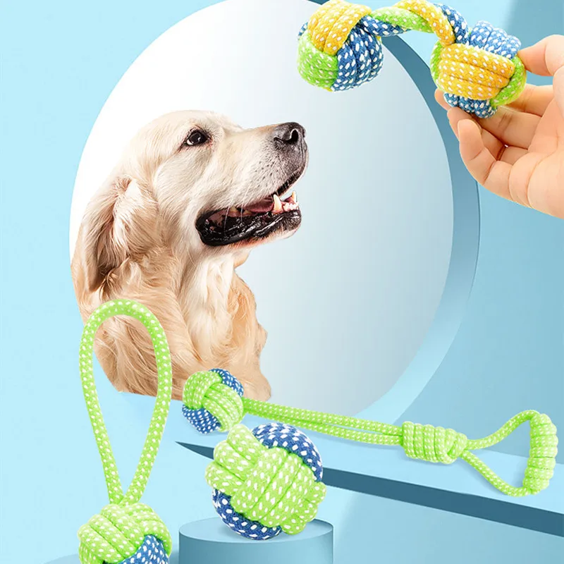 

7Pcs Pet Dog Toys for Large Small Dogs Toy Interactive Cotton Rope Mini Dog Toys Ball for Dogs Accessories Toothbrush Chew Toy