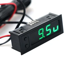 3-in-1 Multifunction Luminous Car Clock Thermometer Meter Drop ship