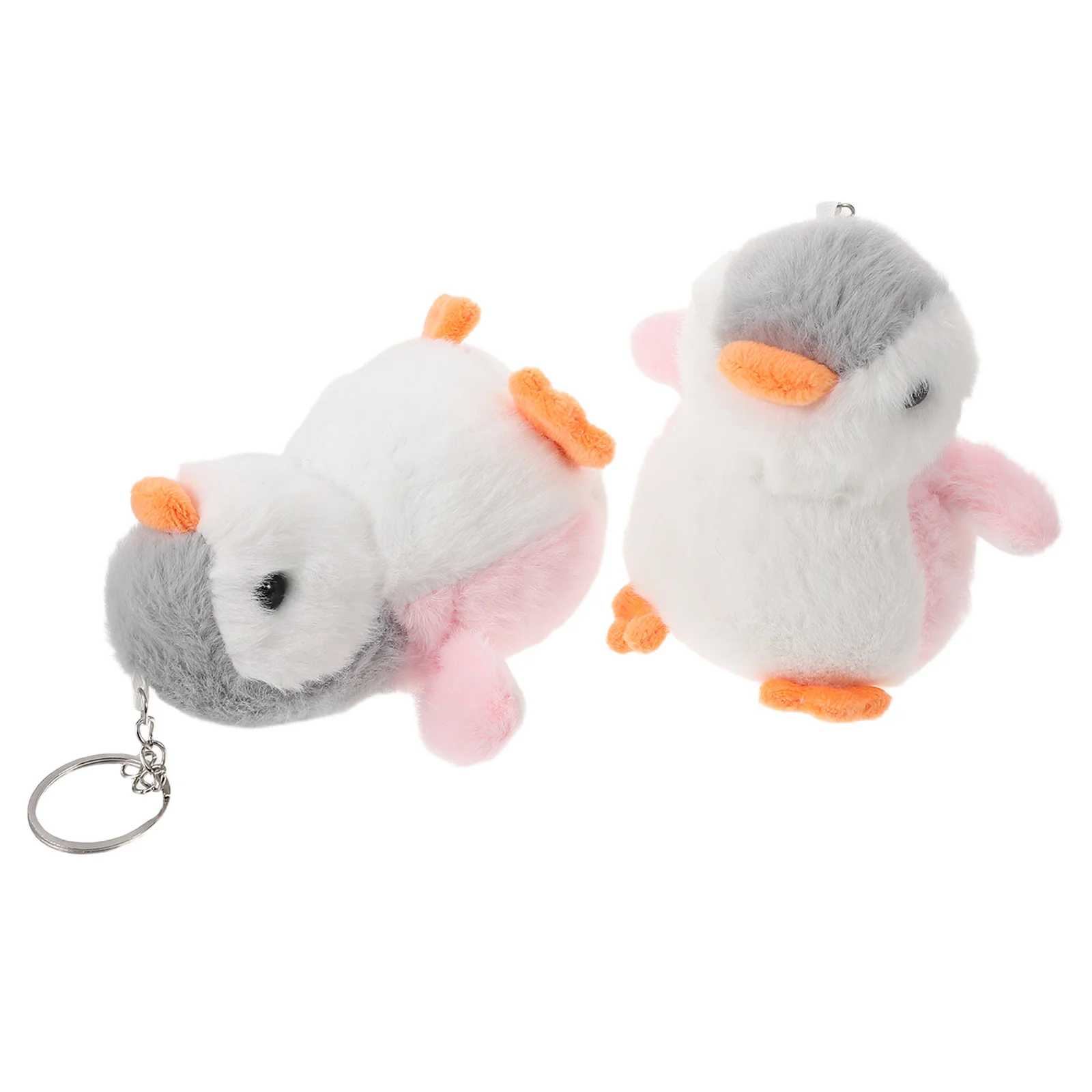 

2pcs Penguin Keychain Cute Stuffed Animal Pendant Charm For Backpack Purse Car Keys Soft Cartoon Kawaii Key Ring Decor Bag