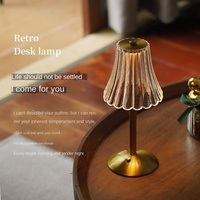 LED crystal desk lamp, bedroom bedside restaurant, bar, coffee shop, hotel, creative touch charging atmosphere, night light
