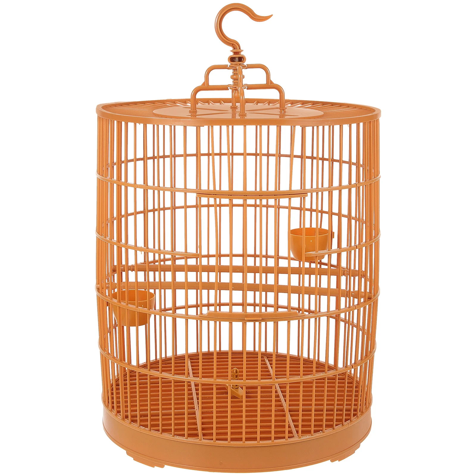 

Hanging Birdcage Combination Plastic Pet Display Round Parrot Cockatiel (30 Domes) Feeder Nest Pigeon Feeders