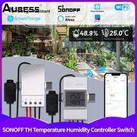 NEW SONOFF TH Elite Origin Wifi Temperature Humidity Monitor Controller Switch With THS01/WTS01 Sensor Diy Smart Thermostatic