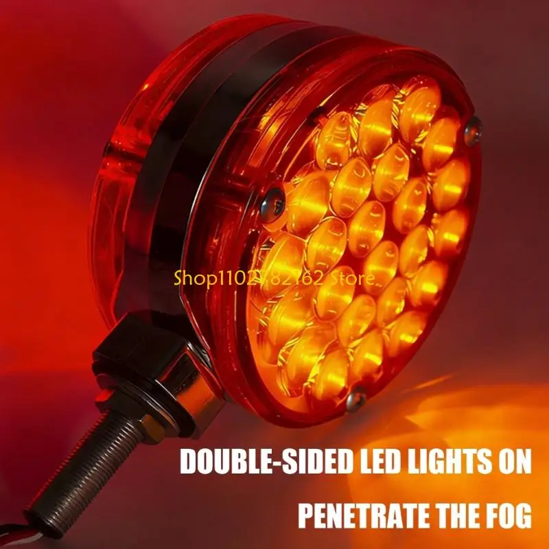 547B Round Two Sided LED Fog Light for Car Motorcycle Visibility Use