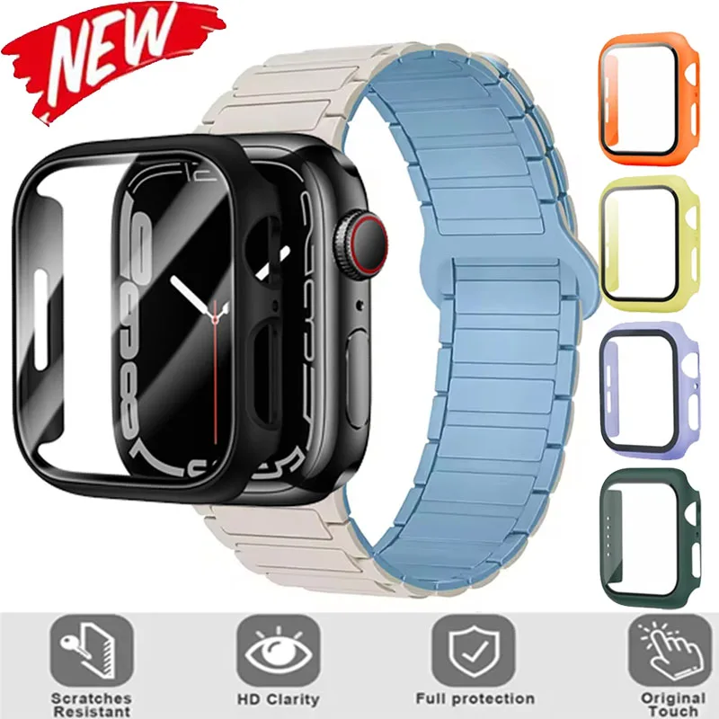 PC Case for Apple Watch Ultra 3-2 49mm 11 10 46/42mm HD Scratch-resistant Screen Protective Case for IWatch 9 8 7 6 5 SE 45/41mm
