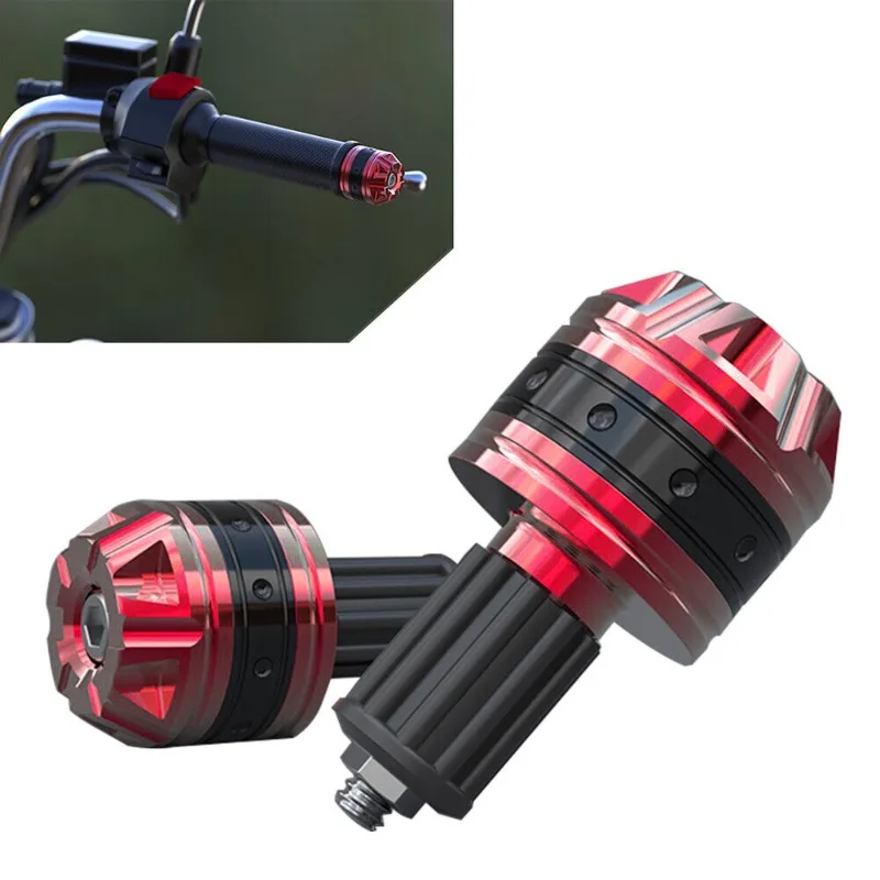 2PCS New Motorcycle Handle Bar Ends Grips Universal for  7/8\