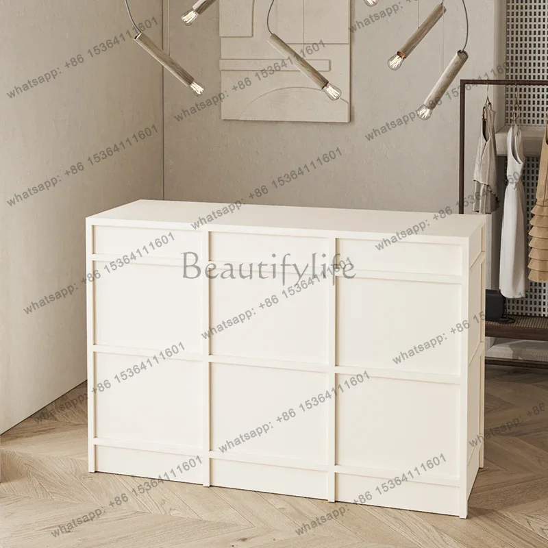 Light luxury high-end Chinese retro beauty flower shop small counter front desk