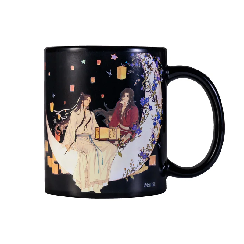 Anime Tian Guan Ci Fu Hua Cheng Xie Lian Thermochromism Water Cup Ceramic Coffee Mug Cup Cosplay Gifts