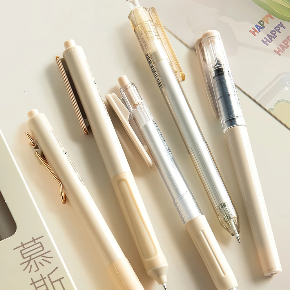 5pcs G-plus Nice Gel Pens Set 0.5mm Ballpoint Black Color Ink Durable Writing School Office Supplies A7459 image 6