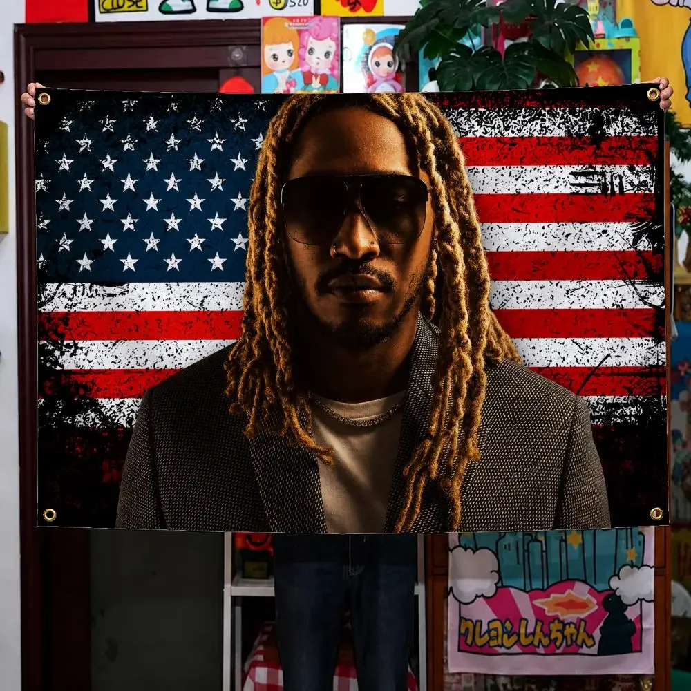 Singer Future Pluto Hendrix Atlanta Trap Flags Wall Hanging Background Flag Wall Decor Banners for Outdoor Bedroom Dorm Room