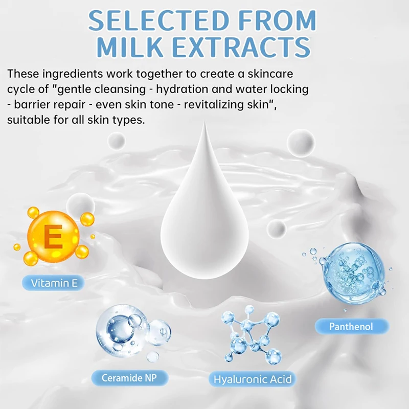 Milk Moisturizer Serum Face Hydrating Collagen Firming For Face Nourishing Smooth Skin Korean Glass Skin Care