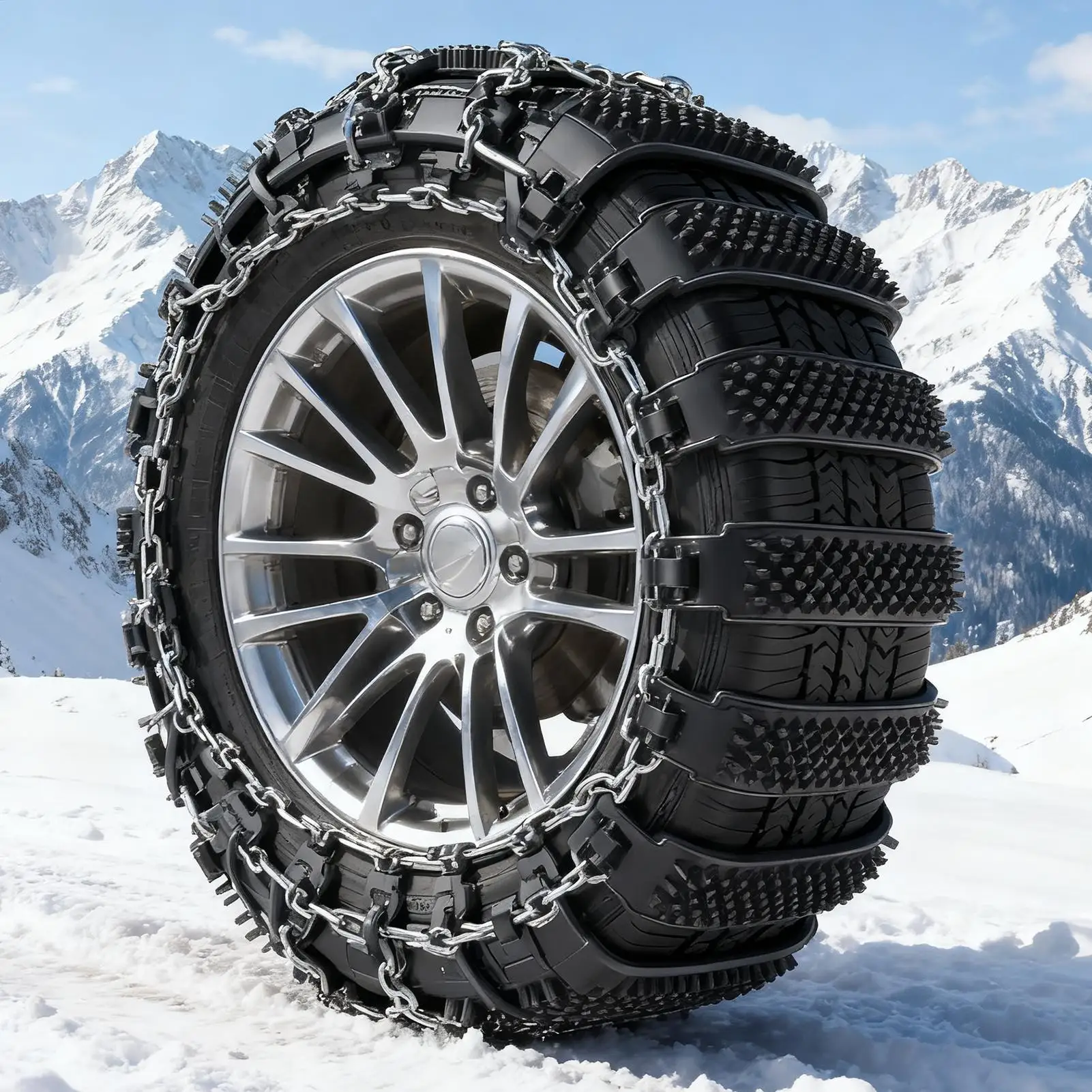 10pcs car Snow Chains For Winter Anti-Slip Tyre Protection Chain TPU Auto Wheel Tyre Chains Portable Car Mud Tire Belt