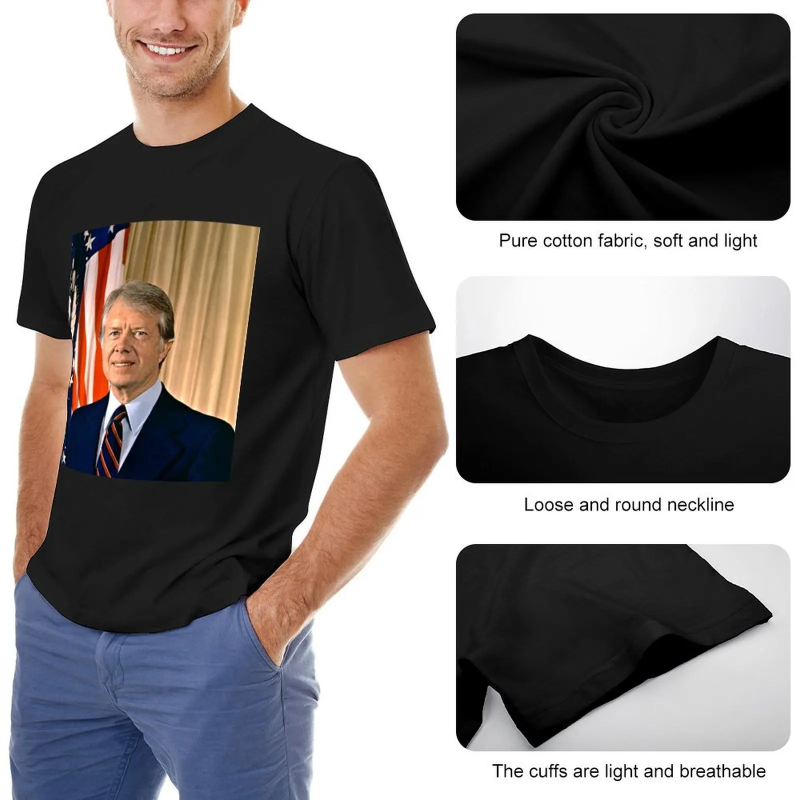 Jimmy Carter Portrait T-Shirt