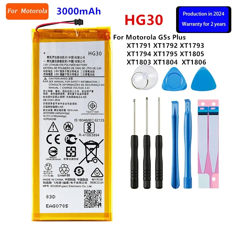 Original Battery For Motorola Moto G8 Plus G 3rd G3 G4 G5S Plus G5 G6 J G7 G8 G9 G10 Plus Power Play G9 Play Phone Batteries