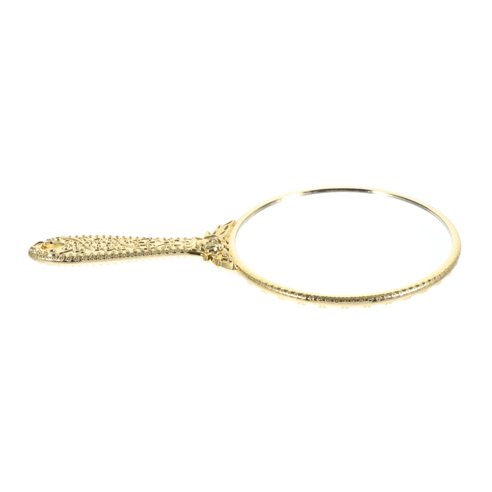 

Mirror with Handle Travel Wallet Magnification Ladies Handheld Vintage Makeup Light Chic Portable