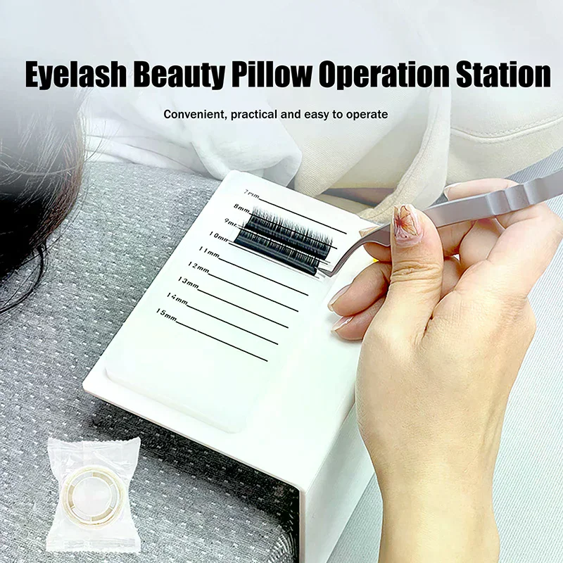 Eyelash Pillow Console Eyelash Extension Stand Tool Professional Reusable Convenient Portable Console Eyelash Pad Glue Holder