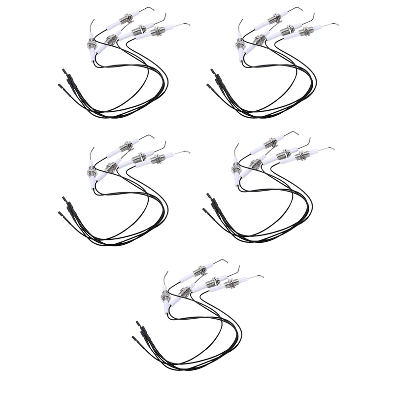 BAAG-Ignition Part Plug Electrode Igniter Dengan Kabel 30Cm Dalam Terminal Bulat 2.3Mm 25Pcs/Lot