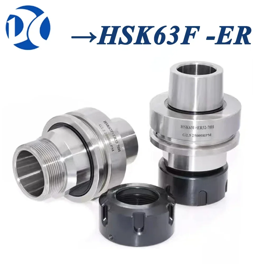 

DC HSK63F Tool Holder HSK63-ER32 ER25 ER32 Tool Holder HSK63F Engraving Wood working Machine HSK63F ER32 Collect