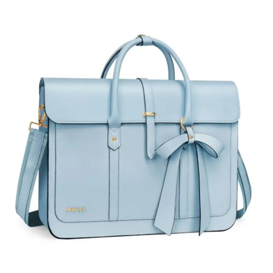 

Laptop Bag for Women 15-15.6 inch PU Leather Laptop Shoulder Bags Convertible Backpack Messenger Bags Casual Handbag Work Brief