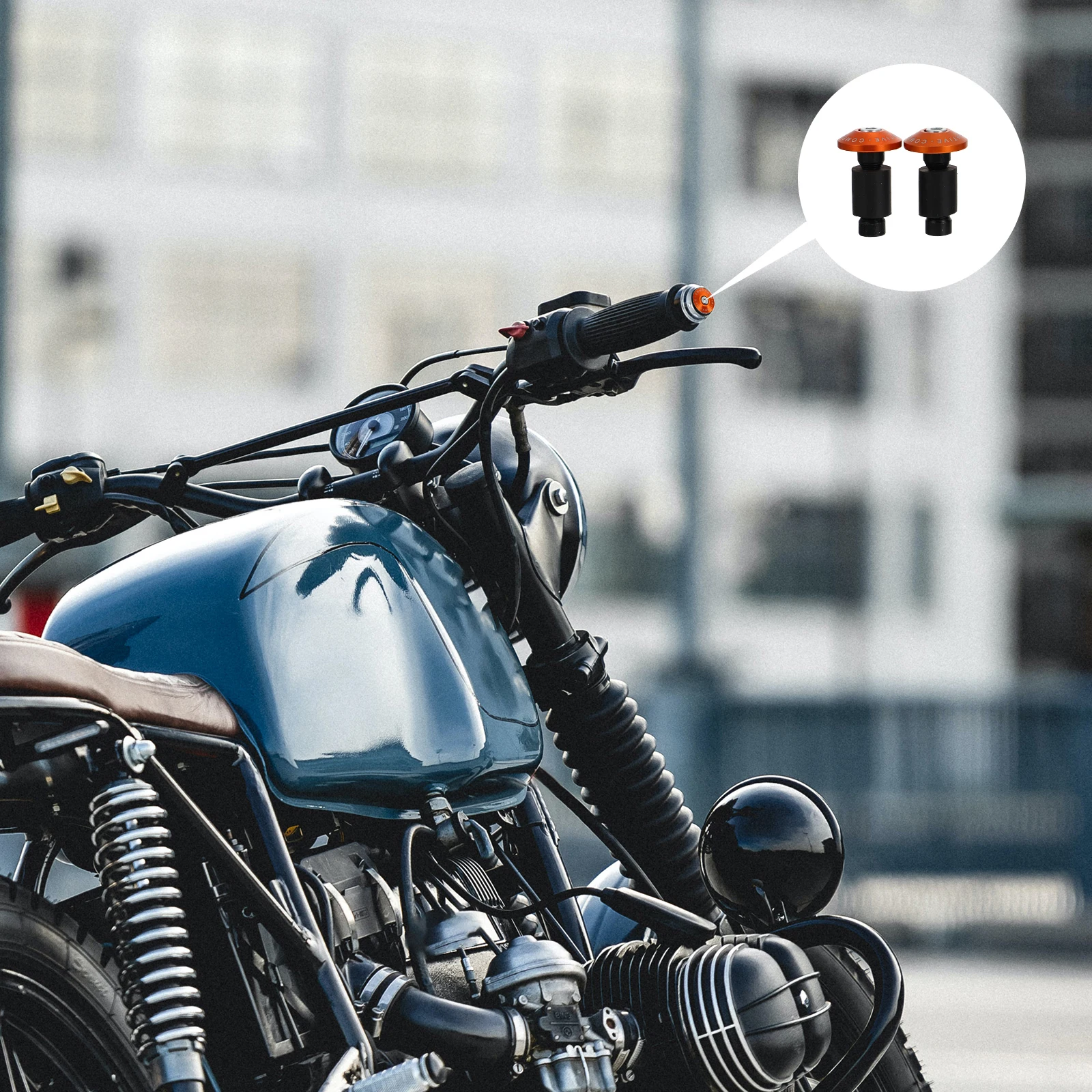 

2pcs Handlebar Plug Motorcycle Handgrip Balancer Aluminum Alloy Durable End Slider Accessory Bike Sturdy Practical Long Use