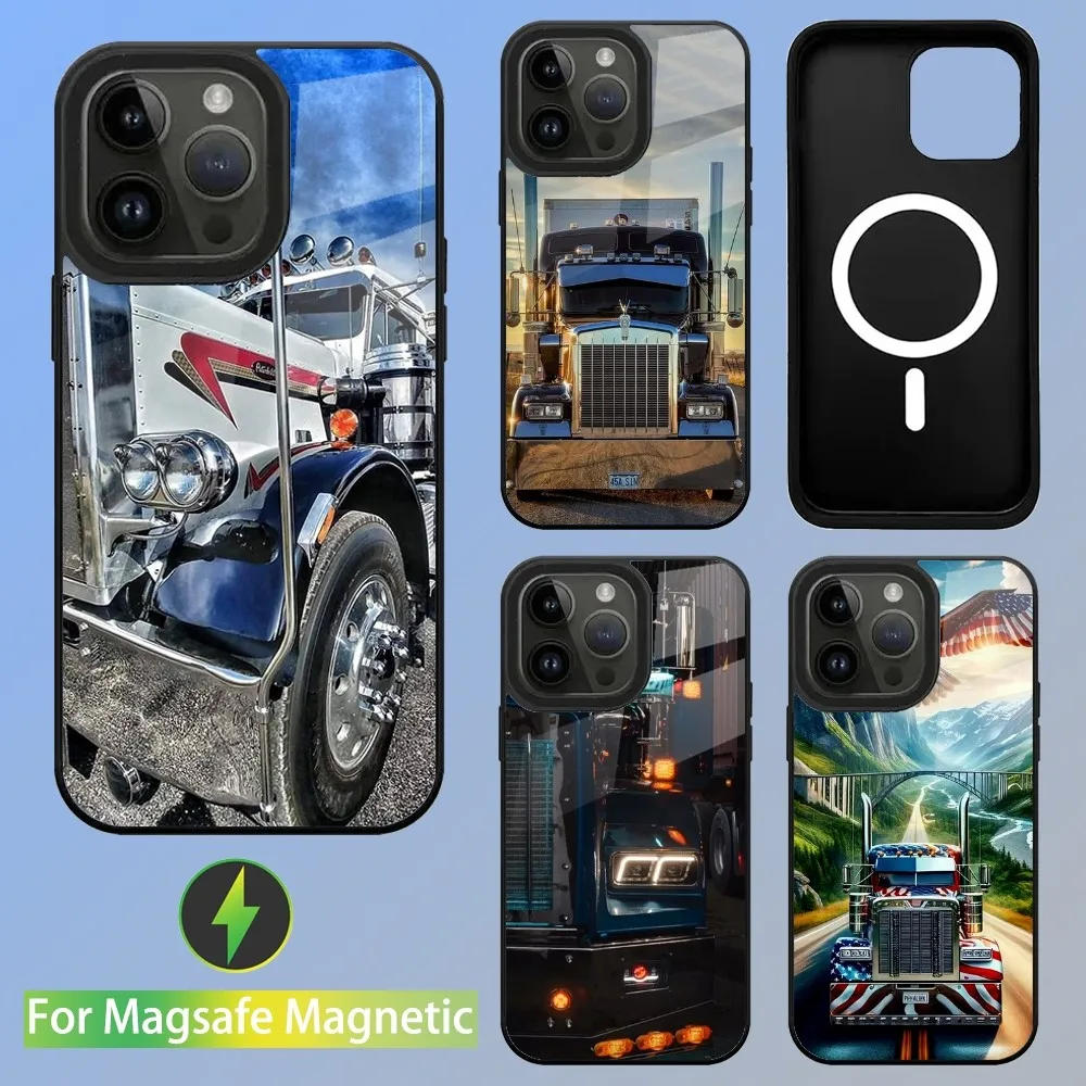 heavy Trucks Phone Case For iPhone 16,15,14,13,12,11,Plus,Pro,Max Mini Magsafe Magnetic Wireless Charging